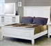 Sandy Beach Panel Bed in White Finish by Coaster - 201301Q