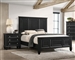 Sandy Beach Panel Bed in Black Finish by Coaster - 201321Q