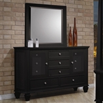 Sandy Beach Dresser in Black Finish by Coaster - 201323