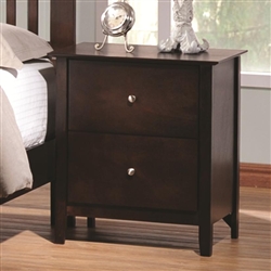 Tia Nightstand in Cappuccino Finish by Coaster - 202082