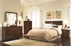 Tatiana 4 Pc Bedroom Set in Warm Brown Finish by Coaster - 202391H