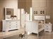 Louis Philippe Youth 4 Piece Bedroom Set in White Finish by Coaster - 204691T