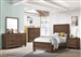 Brandon 4 Piece Youth Bedroom Set in Medium Warm Brown Finish by Coaster - 205321T