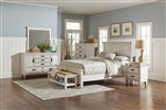 Franco 6 Piece Bedroom Set in Antique White Finish by Coaster - 205331