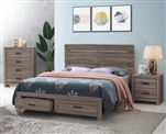 Brantford Storage Bed in Barrel Oak Finish by Coaster - 207040Q