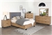 Taylor Grey Fabric Bed 6 Piece Bedroom Set in Light Honey Brown Finish by Coaster - 223421