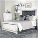 Eleanor Silver Velvet Upholstered Bed in Metallic Mercury Finish by Coaster - 223461Q