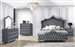 Antonella Upholstered Bed 6 Piece Bedroom Set in Light Grey Finish by Coaster - 223581