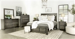 Lorenzo 6 Piece Bedroom Set in Dark Grey Finish by Coaster - 224261