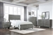 Nathan Panel Bed 6 Piece Bedroom Set in Grey Finish with Marble Tops by Coaster - 224601