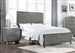 Nathan Panel Bed in Grey Finish with Marble Tops by Coaster - 224601Q