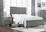 Nathan Panel Bed in Grey Finish with Marble Tops by Coaster - 224601Q