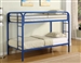 Morgan Twin Twin Bunk Bed in Blue Finish by Coaster - 2256B