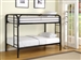 Morgan Twin Twin Bunk Bed in Black Finish by Coaster - 2256K