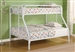 Morgan Twin Full Bunk Bed in White Finish by Coaster - 2258W