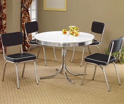 Cleveland Round Table 5 Piece Dining Set by Coaster - 2388B