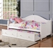 Julie Ann Cottage Daybed with Trundle in White Finish by Coaster - 300053