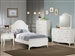Dominique 4 Piece Youth Bedroom Set in White Finish by Coaster - 400561