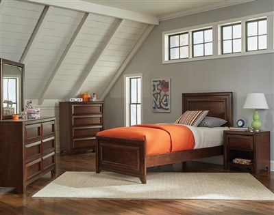 Greenough 4 Piece Youth Bedroom Set in Maple Oak Finish by Coaster - 400821T