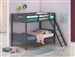 Littleton Twin Twin Bunk Bed in Grey Finish by Coaster - 405051GRY