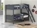 Littleton Twin Twin Bunk Bed in Grey Finish by Coaster - 405053GRY