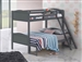 Littleton Twin Full Bunk Bed in Grey Finish by Coaster - 405054GRY