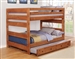 Wrangle Hill Full Over Full Bunk Bed 2 Piece Set in Amber Wash Finish by Coaster - 460096-T