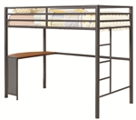 Fisher Twin Metal Workstation Loft Bed by Coaster - 460229