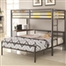 Fisher Twin Full Metal Workstation Loft Bed by Coaster - 460229-SET