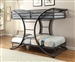 Stephan Twin Twin Bunk Bed in Gunmetal Finish by Coaster - 461078