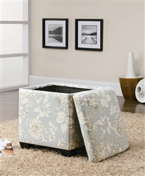 Floral Pattern Storage Ottoman by Coaster - 501088