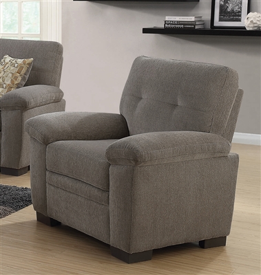 Fairbairn Chair in Oatmeal Chenille Upholstery by Coaster - 506583