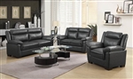 Arabella 2 Piece Sofa Set in Grey Leatherette Upholstery by Coaster - 506591-S