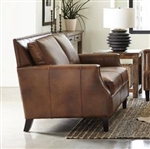 Leaton Loveseat in Brown Sugar Leather by Coaster - 509442