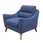 Gano Chair in Navy Blue Fabric by Coaster - 509516