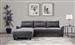 Caspian 2 Piece Sectional Sofa in Grey Fabric by Coaster - 509540