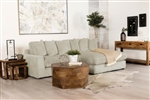 Blaine 2 Piece Reversible Sectional Sofa in Sand Fabric by Coaster - 509899