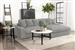 Blaine 2 Piece Reversible Sectional Sofa in Fog Fabric by Coaster - 509900