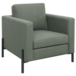 Tilly Chair in Sage Herringbone Fabric by Coaster - 509906