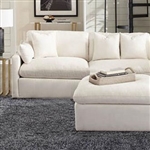 Hobson 3 Piece Sectional in Off White Linen Like Fabric by Coaster - 551451-3