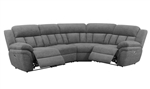 Bahrain 4 Piece Reclining Sectional in Charcoal Chenille by Coaster - 609540-04