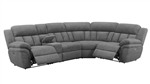 Bahrain 5 Piece Power Reclining Sectional in Charcoal Chenille by Coaster - 609540P-05