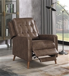 Brown Fabric Push Back Recliner by Coaster - 609566