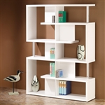 Modern White Finish Bookcase by Coaster - 800310
