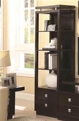 Bookcase in Cappuccino Finish by Coaster - 800354