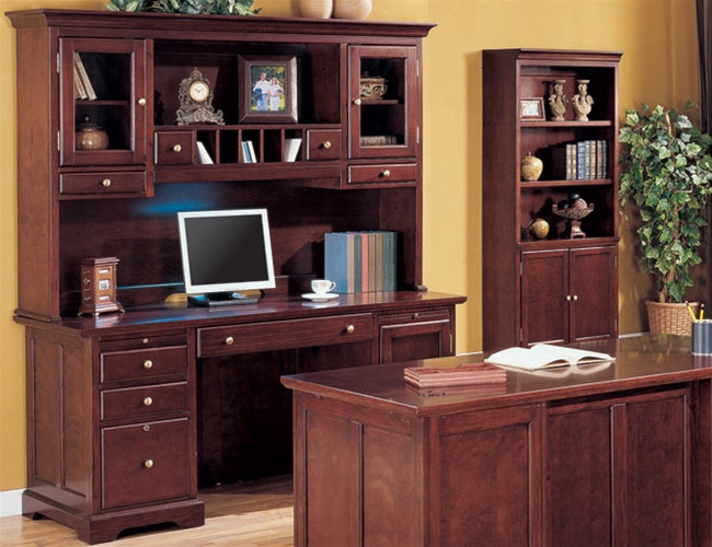 Cherry wood shop office credenza