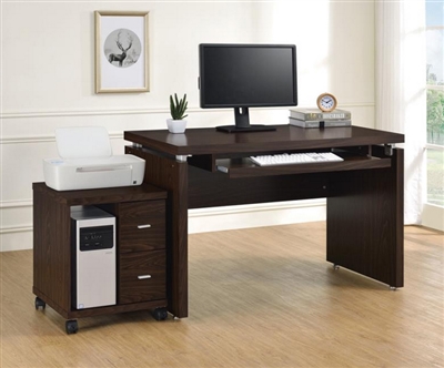 2 Piece Home Office Set in Oak Finish by Coaster - 800831