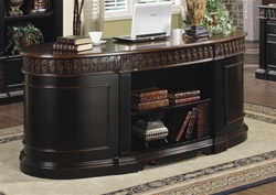 Nicolas Home Office Executive Desk in Two Tone Finish by Coaster - 800921