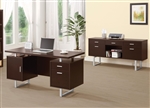 Glavan 2 Piece Office Set in Cappuccino Finish by Coaster - 801521-S