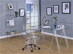 Amaturo 3 Piece Home Office Set in Clear Acrylic by Coaster - 801535-S